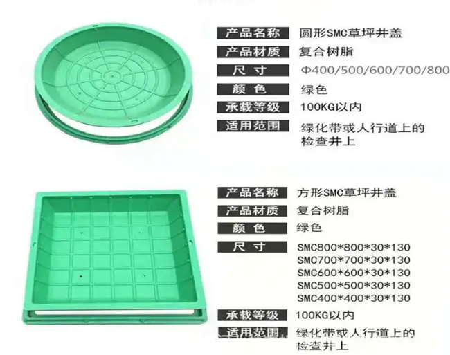 天山树脂复合种植井盖展示